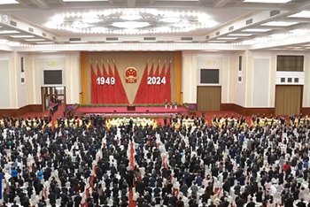 姚力軍董事長受邀出席慶祝中華人民共和國成立75周年招待會